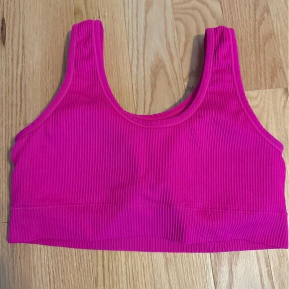 Torrid Fuchsia Seamless Ribbed Bra - Picture 2 of 7